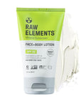 Raw Elements Face and Body Mineral Sunscreen SPF 30 Tube, Organic Sunblock Daily Protection, Non Toxic Reef Safe, Water Resistant, Cruelty Free, 3 oz (Pack of 1)