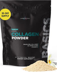 Livingood Daily Vanilla Collagen Powder for Women & Men, Hydrolyzed Collagen Peptides Powder with Vitamin C, Protein with 20 Amino Acids, Type I & III, Grass Fed, Keto, Paleo, Gluten Free, 30 Srvgs