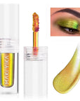MAKI YIKA Liquid Eyeshadow Chameleon Metallic Eyeshadow Color Shifting Highly Pigmented Long Lasting With No Creasing Multichrome Eye Topper Glitters (#4 Sunrise)