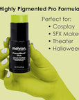 Mehron Makeup CreamBlend Stick | Face Paint, Body (Ogre Green) 75 oz