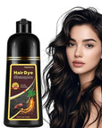 Brown Hair Dye Shampoo, Instant Hair Color Shampoo, Long Lasting Dark Coffee Hair Dye, Covers Gray in Minutes, Champu Para Canas, Champu Para Pintar el Cabello, 16.90 Fl Oz