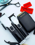 Supreme Trimmer 3-in-1 Barber Bundle | 2Spee Clipper, 2Spee Trimmer & Crunch Foil Shaver | Professional Beard Trimmer Men’s Hair Clipper Kit | White