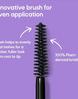 Almay Thickening & Tint Mascara, Instant Soft Full Volume, Conditions & Darkens Natural Lashes Over Time, No Flaking or Clumping, 401 Blackest Black, 0.28 fl oz