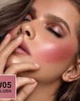 Blush Stick, Multi-use Blush Stick for Cheeks, Eyes, Lips, Silky Creamy Face Stick for Old Women & Mature Skin, Blendable and Buildable Color, Long Lasting Waterproof Non-greasy Formula (#05, Blush)