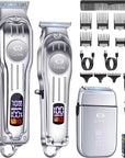 CIICII Mens Hair Clippers and Trimmers Set, Professional Cordless Barber Clippers for Hair Cutting Kit (Electric Razor Shavers & Beard/Hair Trimmer Haircut Kit) Clippers for Men DIY Home Salon