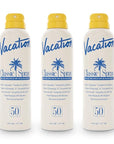 Vacation Classic Spray Sunscreen SPF 50 3-Pack, Broad Spectrum Sunscreen Spray, Vegan Sunblock Spray, Body Lotion with SPF, Spray Sunscreen SPF 50, 6 fl. oz. (Pack of 3)