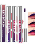 3 Pcs Peel Off Lip Stain Lip Tint Set, Lip Stain Peel Off Matte Lip Liner, Long-Lasting Lip Tint Stain Peel Off Lip Gloss, Waterproof Non-stick Cup Peel Off Lipstick Lip Stains for Women