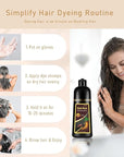 Light Brown Hair Dye Shampoo, Hair Color Shampoo for Women Men, Long Lasting Brown Hair Dye, Shampoo Para Pintar el Cabello, Colors in Minutes, Easy to Use, 16.90 Fl Oz