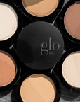Glo Skin Beauty Pressed Base Powder Foundation Makeup (Natural Dark) - Flawless Coverage for a Radiant Natural, Second-Skin Finish