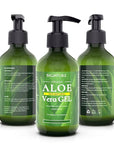 Aloe Vera Gel, 100% Aloe Vera Organic from Freshly Cut Aloe Leaves, Skin Care for Deeply & Rapidly Soothing, Firming, After Shave, Sunburn Relieve, etc