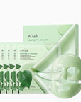 ANUA Heartleaf 70 Soothing Collagen Mask, Overnight Face Mask for Glass Skin, hyaluronic acid, Collagen, Soothing & hydration Facial Mask for Sensitive Skin, Natural Color, Korean Skin Care (38g, 4ea)