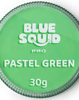 Blue Squid Face Paint Water Based Single Cake Professional Face Paint & Body Paint - Water Activated, Kids Adults Face Painting for Costume, Halloween Makeup, Cosplay - Pastel Green Face Paint 30g