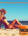 Intensive Tanning Gel SPF0 150 ml, Carrot Tanning Gel, Brown Tanning Gel, Natural Tanning Accelerator Cream Gel for Sunbeds & Outdoor Sun (SET B)