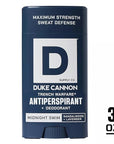 Duke Cannon Supply Co. Anti-Perspirant Deodorant for Men 3 oz. Midnight Swim, 2 Pack - Unique Masculine Scent, Odor Control & Soothe Skin