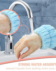 Microfiber spa wrist towel bands