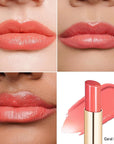 Oulac Shine Orange Lipstick for Women, 2 in 1 Glossy Coral Orange Tinted Lip Balm, Hydrating Lipstick for Dry Lips, Moisture Shine Juicy Finish Vegan 2.2g/0.07oz (18)