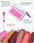 Pink Powder Blush Palette, Matte Powder Makeup Blush Enhancing -#Pink
