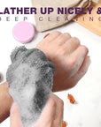 3-Piece Exfoliating Washcloth Set - African Net Sponge, Japanese Wash Cloth, Face & Body Exfoliator (Black, White, Grey)