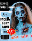Light Blue Face Paint 70ml, Water-Based Highly Pigmented Body Paint for Avatar, Sally Makeup, Non-Toxic Washable Face Body Paint for Adults Halloween SFX Cosplay Makeup ,Costume Events