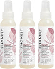 The Honest Company Conditioning Hair Detangler 3-Pack | Leave-in Conditioner + Fortifying Spray | Tear-free, Cruelty-Free, Hypoallergenic | Almond Nourishing, 4 fl oz each (pack of 3)