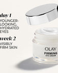 Olay Firming Eye Cream, Fragrance-Free, Collagen Peptide - Firm Skin Around the Eyes, 0.5 Fl Oz