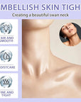 Neck Firming Cream and Neck Mask Set,Non-greasy Tighten Face Cream Skincare Moisturizer, 10 Pieces Deep Moisturizing Masks for Tightening, All Skin Type, 11 Pack