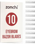 Precision Eyebrow Razor Blades - Set of 10 Replacement Blades