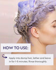 Four Reasons No Nothing Sensitive No Yellow Shampoo - Unscented Silver Shampoo for Blonde Hair | 100% Vegan | 300 ml