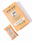 Wise Bar Adaptogen Mushroom Nutrition Bars | Peanut Butter Banana Flavor | 12 Count | Functional Mushrooms and Adaptogens Bar | Organic Nutrition Energy Bars, Vegan, Gluten Free