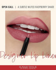Runway Rogue Designer Liner Lip Pencil, Matte Muted Raspberry Lip Liner Pencil and Lip Liner Sharpener, ‘Open Call’