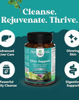 Liver Cleanse and Detox & Repair Formula - Herbal Liver Support Supplement with Milk Thistle Dandelion Root & Artichoke Extract for Liver Health - Silymarin Milk Thistle Liver Detox Capsules