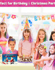 New Hair Chalk Comb Temporary Hair Color Dye for Girls Kids, Washable Hair Chalk for Girls Age 4 5 6 7 8 9 10-12 Birthday Christmas New Year Cosplay Hair DIY Party