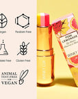 Winky Lux Pink Lemonade Tri-Color Tinted Lip Balm – Lip Care with Jojoba Oil & Vitamin E, Sheer Tint, Juicy Citrus Scent, Softens and Hydrates Dry Lips
