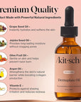 Kitsch Hydrating Dermaplane Oil, Face Shaving Oil for Women - use with Dermaplaning Tool, Razor, Shaver or Microblades for Face for Close Shave, with jojoba, vitamin E, grapeseed & argan oil - 2oz