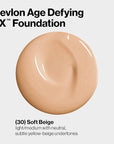 Revlon Liquid Foundation, Age Defying 3XFace Makeup, Anti-Aging Fl Oz