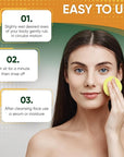 AMVital Turmeric Kojic Acid Cleansing Pads - Gently Exfoliates, Brightens & Evens Skin Tone - Hydrating Turmeric Exfoliating Cleansing Pads for Face - Nourishing Kojic Acid Cleanser