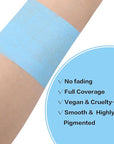 BAD COLOR Light Blue Face Body Paint, Pale Blue Eye Black Stick for Football/Baseball/Softball, Hypoallergenic Grease Sticks for Corpse Bride Halloween SFX Avatar Sally Makeup