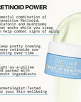 Pacifica Wake Up Beautiful Retinoid Eye Cream – Anti-Aging Under Eye Cream for Fine Lines & Wrinkles, Infused w/ Retinoid, Melatonin & Mushrooms for Puffiness, Dark Circles & Eye Bags Daily Treatment