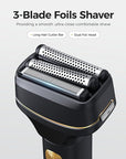 GLAKER Hair Clippers for Men Professional, Cordless Clippers for Hair Cutting, Mens Bear Trimmer, Electric Razor Barber Clippers Hair Trimmer, Gifts for Men (Deep Black)