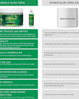 Allurials 99.75% Pure & Organic Aloe Vera Spray, Clinically tested & Dermatologist approved, Hydrates & Heals Dry & Damaged Skin & Hair- 12 Oz
