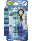Lip Smacker Crayola Crayon Stackable Flavored Clear Lip Balm, Blue - Moisturizing, Soothing