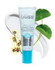 Bliss Block Star Clarifying Daily Mineral Sunscreen Broad Spectrum SPF 30, Blendable Pore Safe Formula for Blemish Prone Skin with Salicylic Acid and Witch Hazel, 1.4 Fl Oz