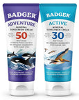 Badger SPF 30 Mineral Sunscreen and SPF 50 Mineral Sunscreen