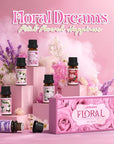 Floral Essential Oils Set, ARVIDSSON Natural Flower Fragrance Oil Gift for Women - Lavender, Jasmine, Cherry Blossom, Gardenia, White Tea, Rose Essential Oil for Diffuser & Candle Making
