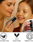 BOBISUKA Metallic Gold Face & Body Paint Stick Water-Based Washable Face Paint Makeup Stick for Halloween Skeleton, Skull, Robot, Goth, Fox,, Cosplay, SFX, Sports Eye Black & Costume Party
