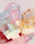 3Pcs Clear Cute Lip Gloss Set,Fruit Flavored Lip Oil Set,Long Lasting Moisturizing,Hydrating Lip Glow Oil for Kids and Teens,Party Gift,Non-toxic