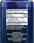 Life Extension FLORASSIST® Probiotic Heart Health, Lactobacillus reuteri 30242, Promotes Heart Health and Already Healthy Cholesterol Levels, Gluten-Free, Non-GMO, Vegetarian, 60 Capsules