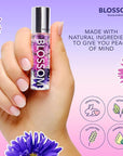 Blossom Roll on Lip Gloss, Scented Clear High Shine Moisturizing Lip Oil, Non Sticky, Infused with Real Flowers, Made in USA, 0.2oz, Lychee