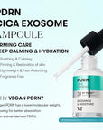 VT COSMETICS PDRN Cica Exosome Ampoule, Firming Serum with Peptide & Ceramide for Anti-Aging, Wrinkle Care, Plumping, Hydration & Radiant Glow, For All Skin Types, Korean Skincare (1.01 fl. oz.)