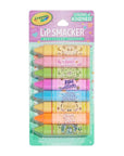 Lip Smacker Crayola Party Pack - 8 Moisturizing Lip Balms, Fun Flavors, Hydrating & Protecting, Glossy Finish - Cruelty-Free